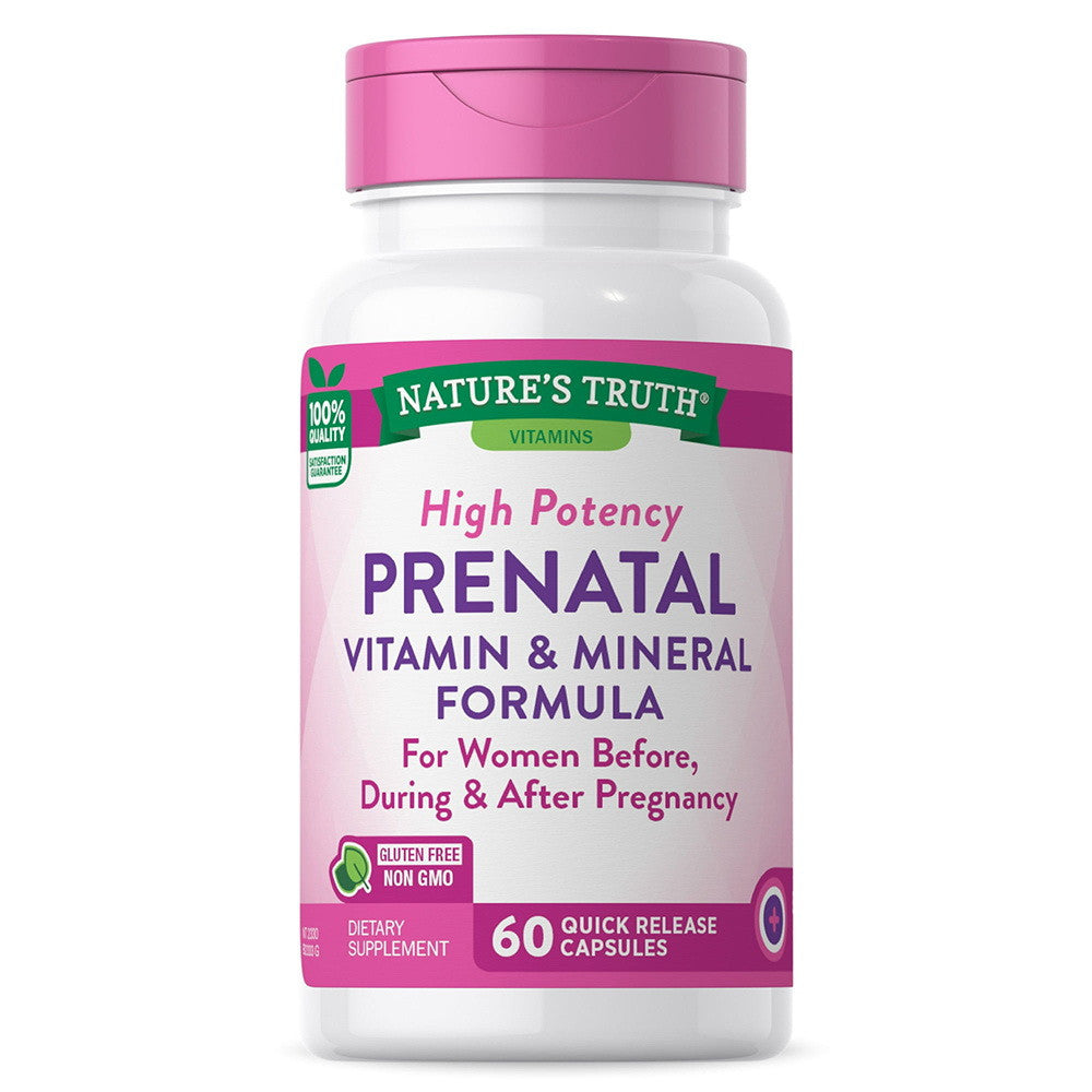 Natures Truth Prenatal Vitamin And Mineral Formula Quick Release Capsules, 60 Ea
